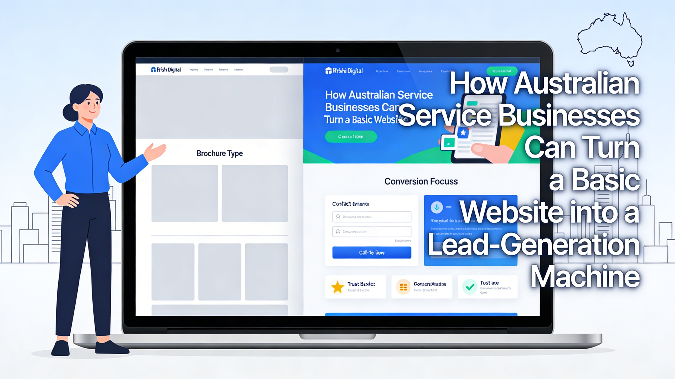Lead Generation for Australian Service Businesses: A Practical Website Guide - Enterprise web application development guide by Hrishi Digital Solutions