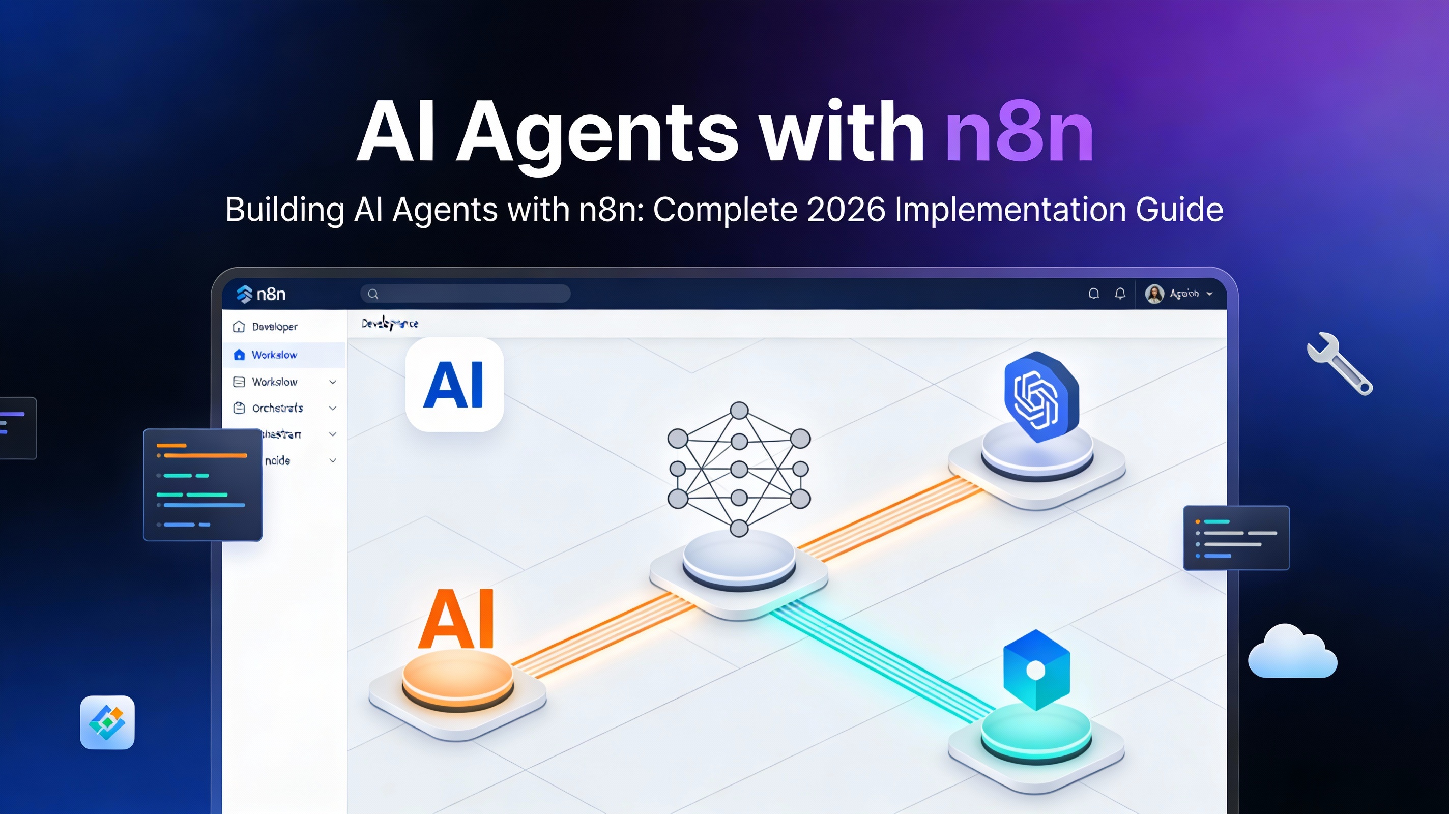 Building AI Agents with n8n: Complete 2026 Implementation Guide - Enterprise web application development guide by Hrishi Digital Solutions